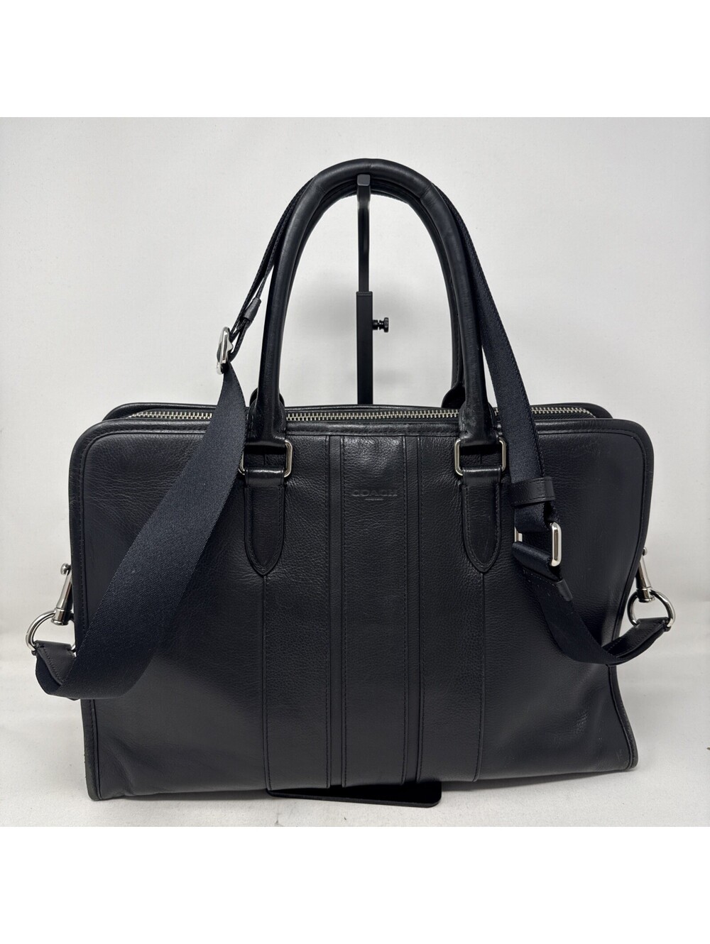 COACH F72309 Black Bond Leather Briefcase